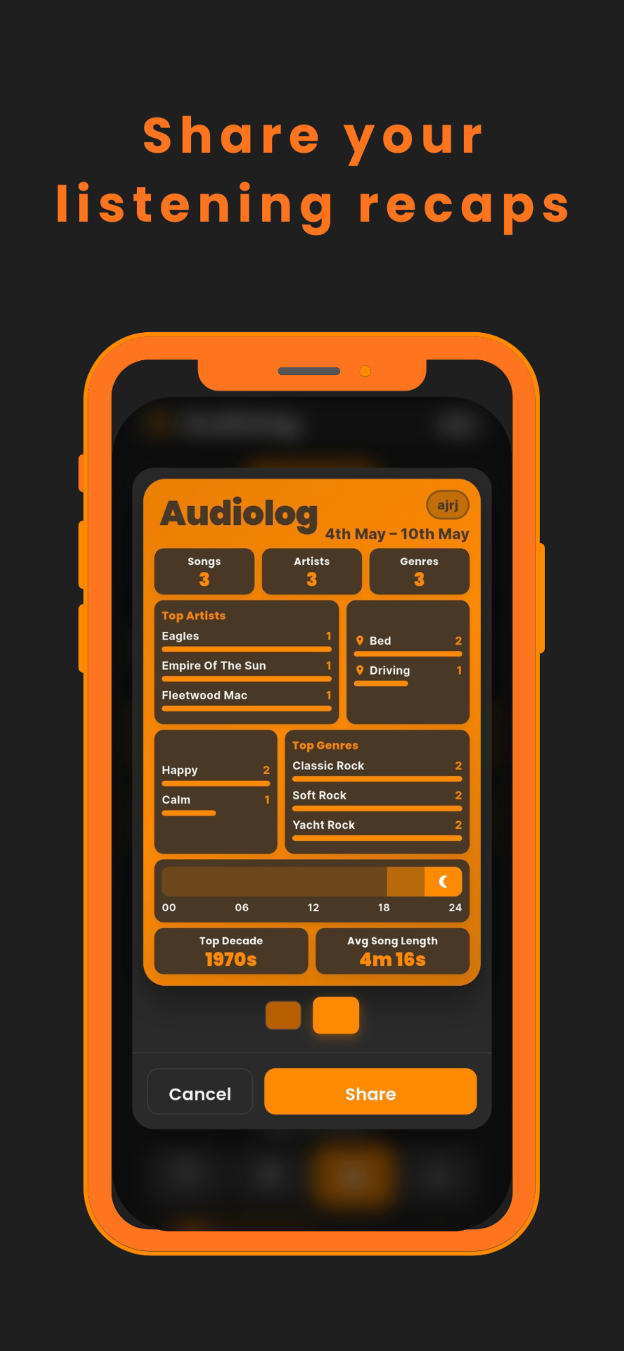 Audiolog app screenshot 3